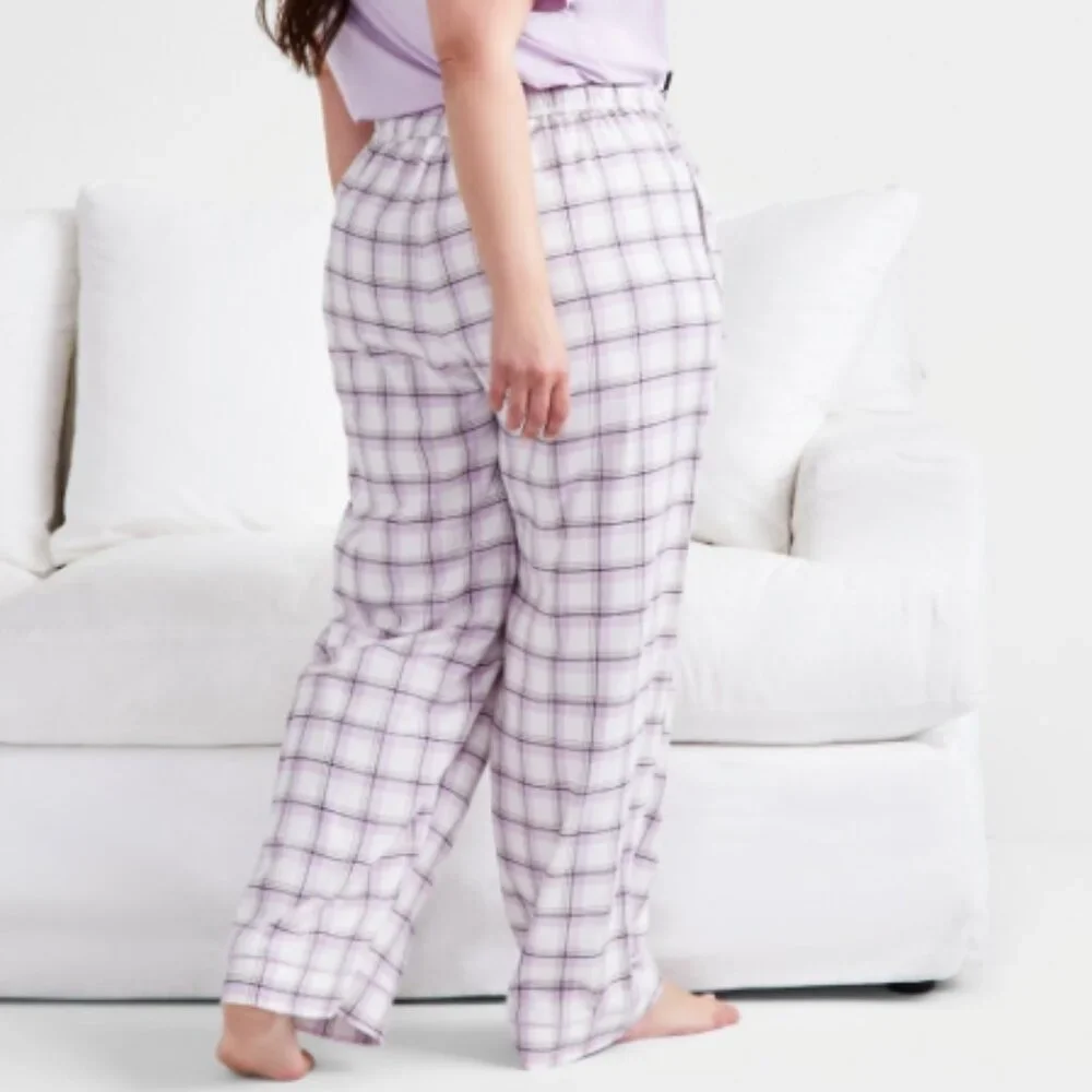 State of Day Women's Plaid Flannel Pajama Pants Size 1X 10479